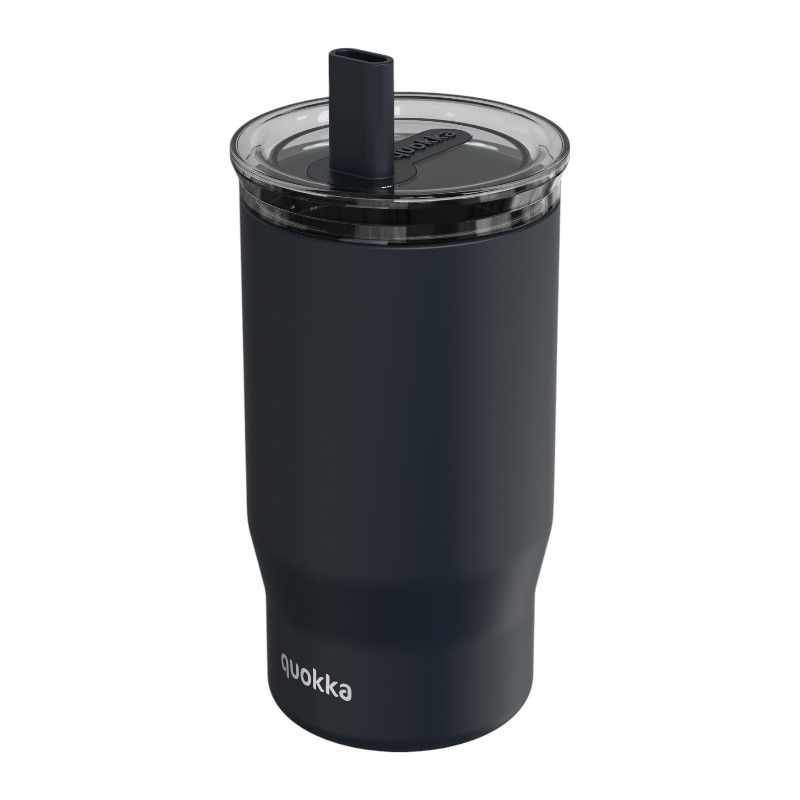Quokka Mist roostevabast terasest termokruus kõrrega, 720 ml, Must
