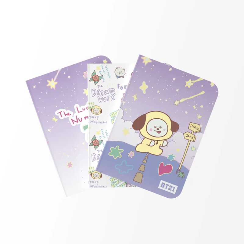 BT21 CHIMMY A6 märkmike komplekt, 3 tk