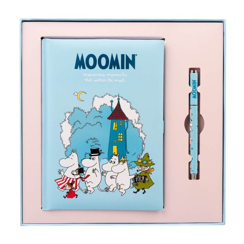 Moomins A5 märkmik pliiatsiga