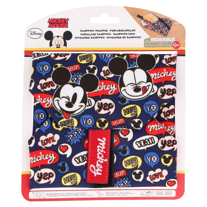 Mickey Mouse korduskasutatav võileivaümbris