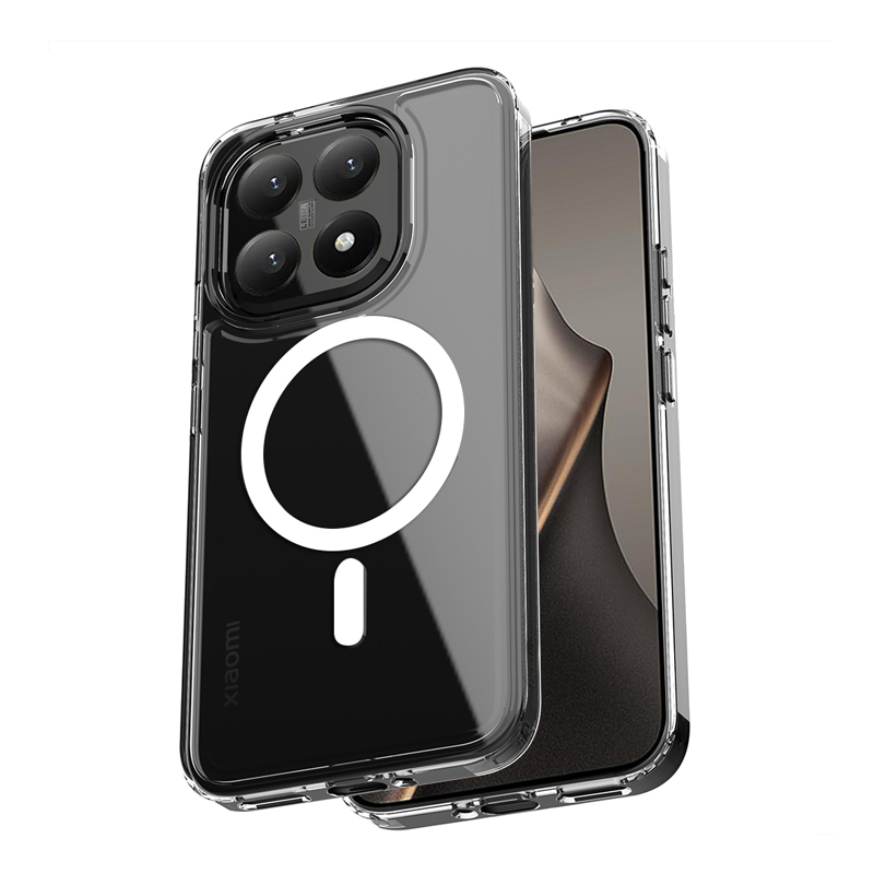 Crong Hybrid Clear Magnetic MagSafe ümbris seadmele Xiaomi 15T, läbipaistev