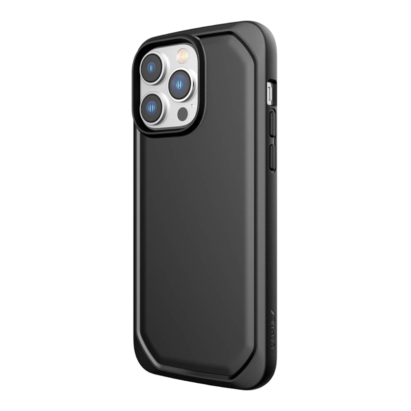 X-Doria Raptic Slim ümbris seadmele iPhone 14 Pro Max, biolagunev, must