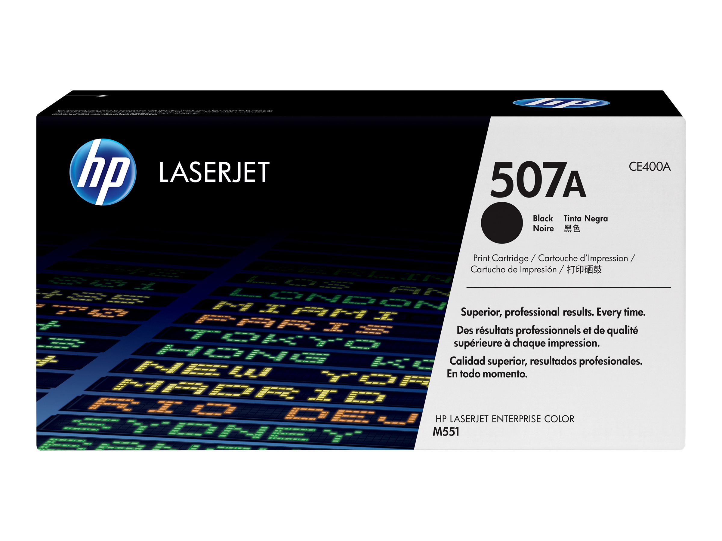 HP 507A LaserJet originaaltoonerikassett (CE400A), must