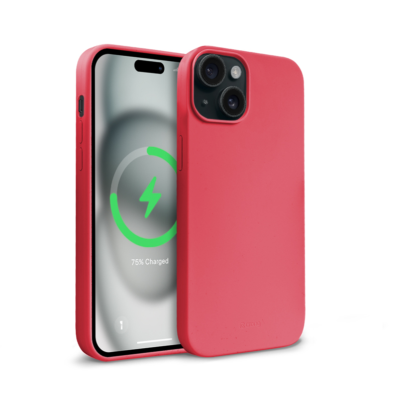 Crong Color Cover Magnetic MagSafe ümbris seadmele iPhone 15 Plus, roosa