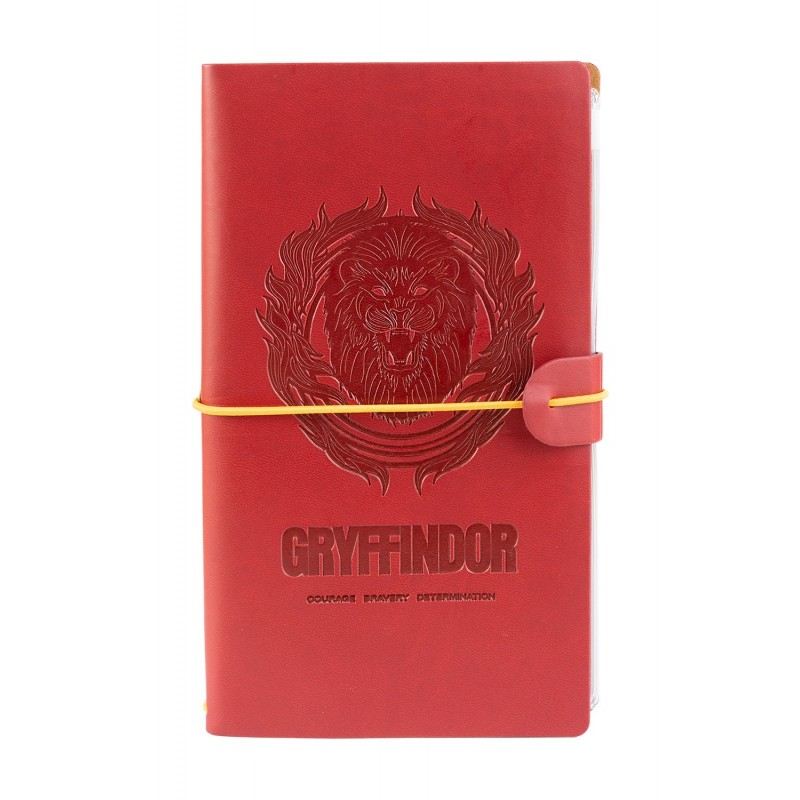 Harry Potter Gryffindor nahast reisimärkmik, 12 × 19,6 cm, punane