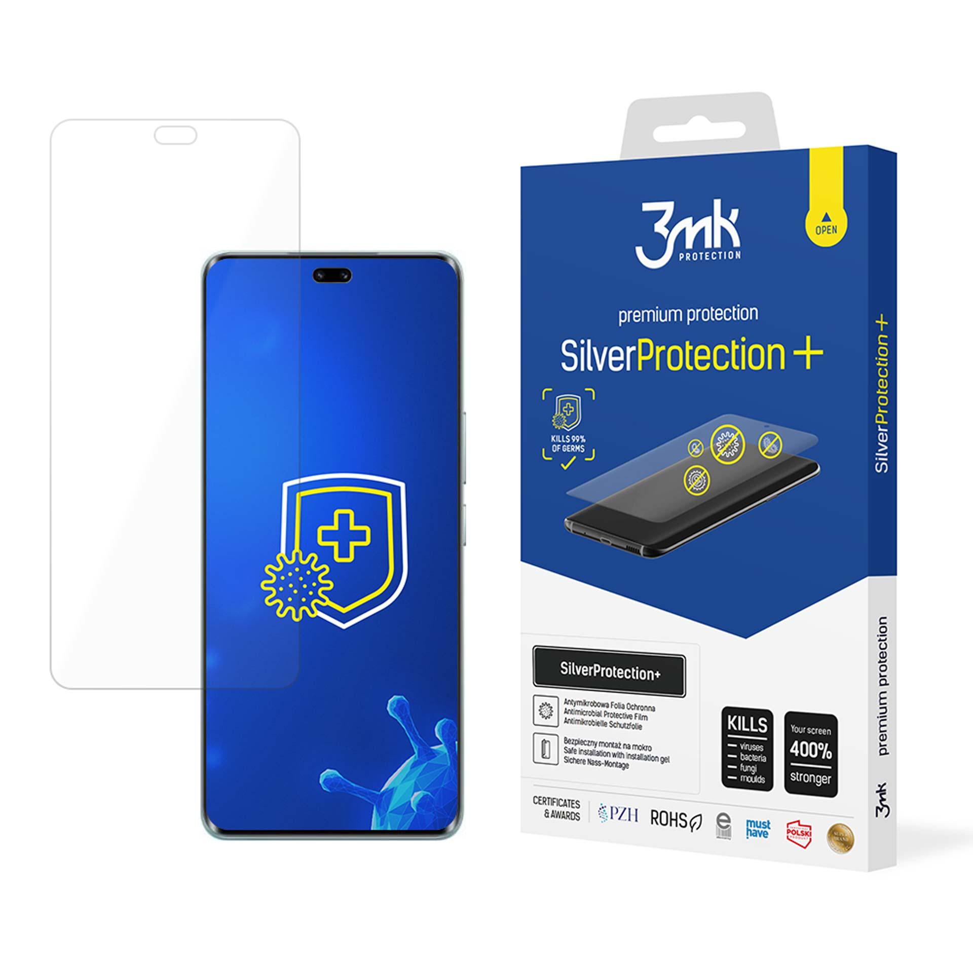 3mk SilverProtection+ antimikroobne ekraanikaitsekile mudelile Honor 200 Pro