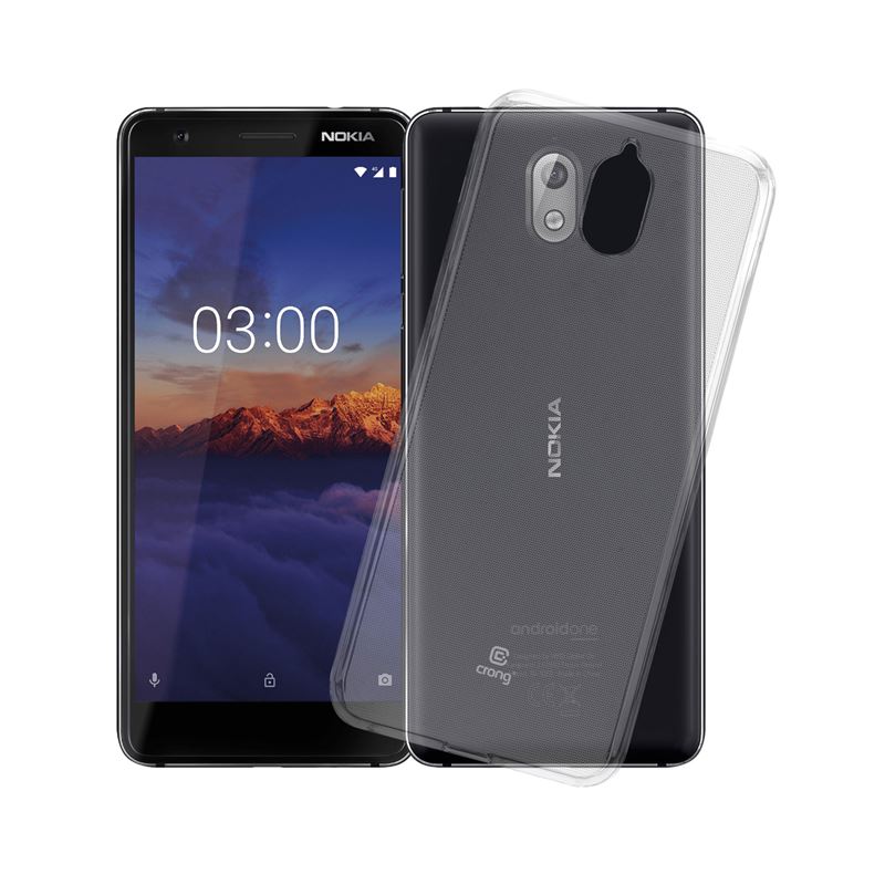 Crong Crystal Slim ümbris seadmele Nokia 3.1, läbipaistev