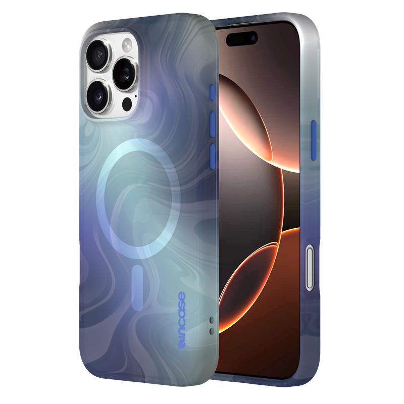 Incase Halo Case MagSafe'i toega ümbris iPhone 16 Pro Maxile, Oil Slick Ocean värvitoonis