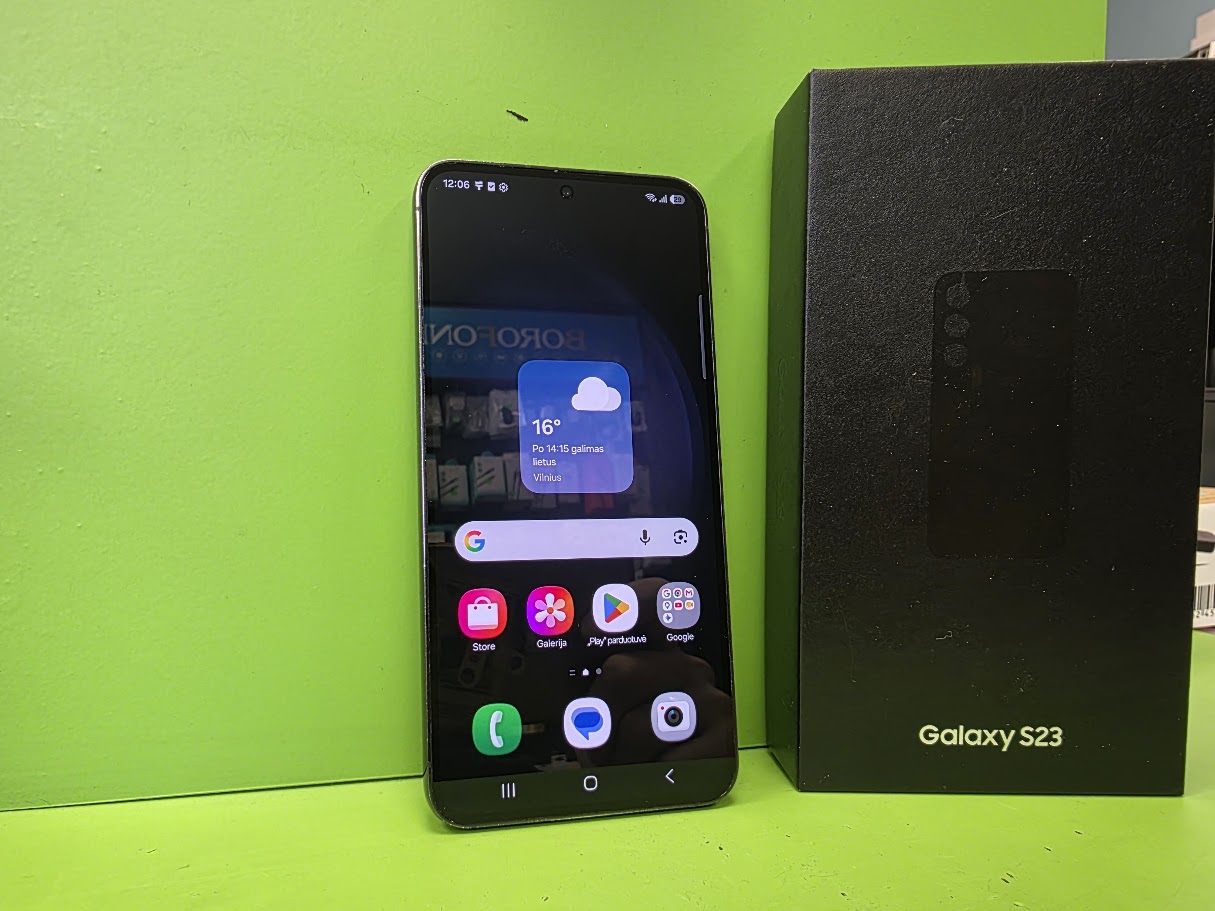 Samsung Galaxy S23 128GB Black (Naudota prekė) 128GB — B Juoda