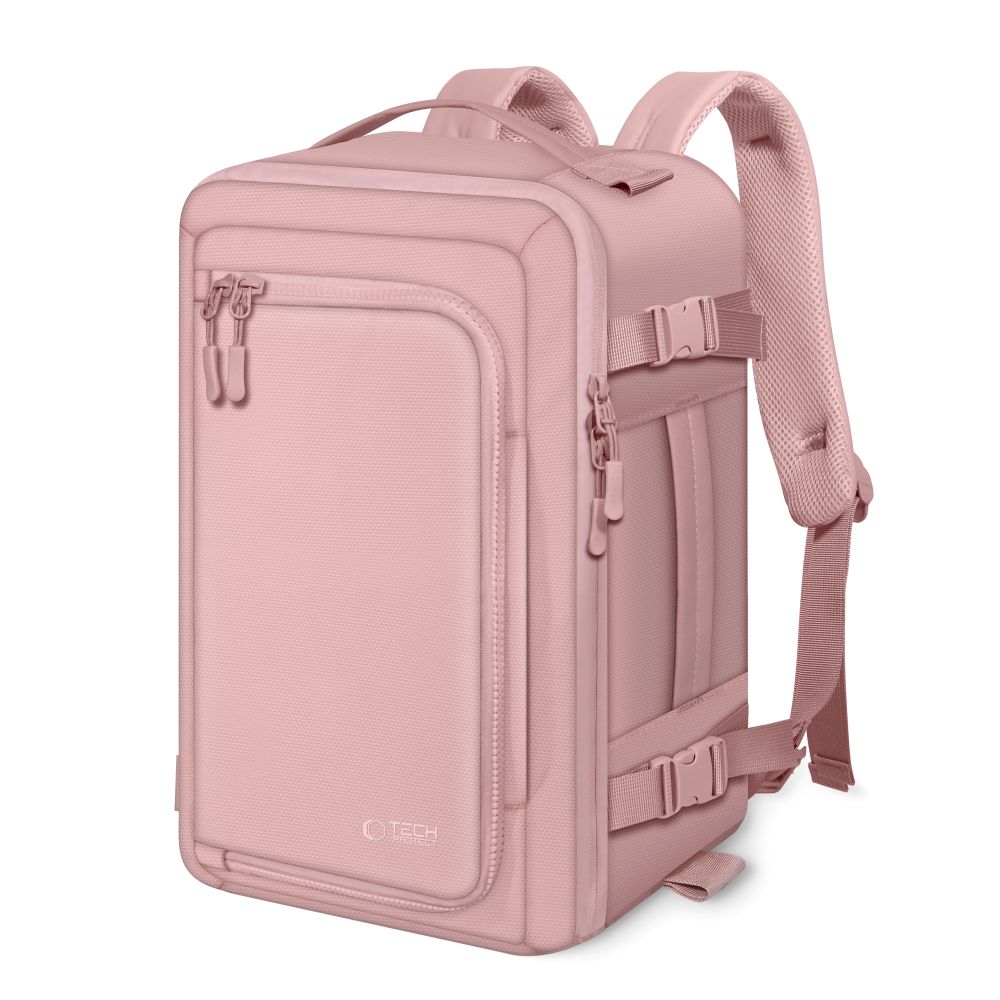 Tech-Protect Defender S50 Backpack jaoks Ryanair & Wizzar, 20L Laptop - roosa