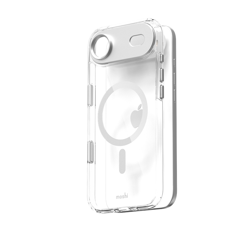 Moshi iGlaze MagSafe ümbris seadmele iPhone Air, Luna Silver värvitoonis
