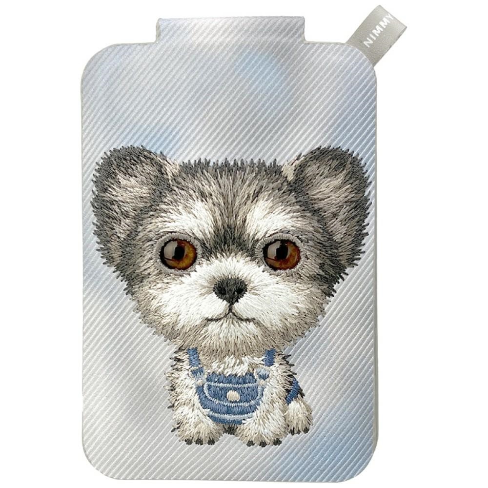 Nimmy New Big-Eye Cute Pets 2.0 Dog MagSafe magnetiline telefoni kaarditasku koos toega – hall