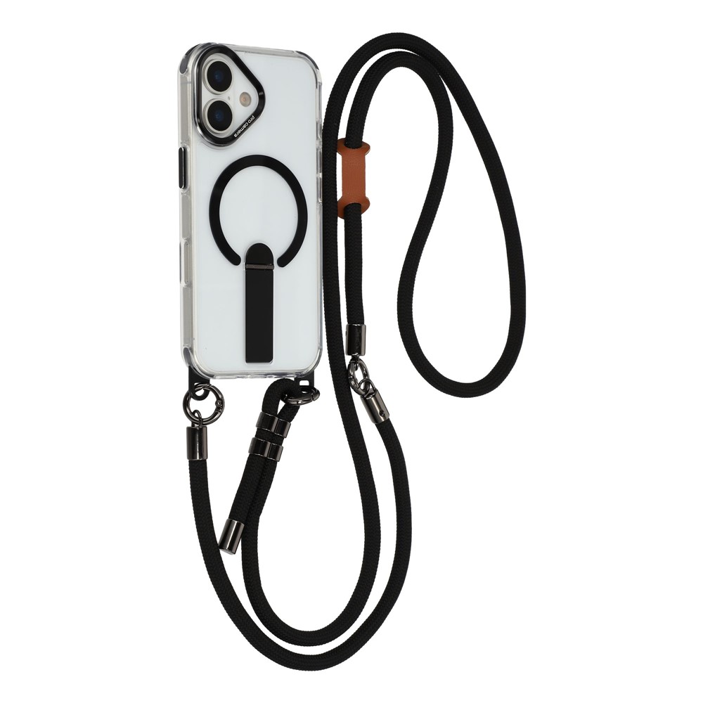 Hurtel ümbris toe, 30 cm käe- ja 120 cm õlarihmaga, MagSafe-ühilduv mudelile iPhone 17 – must
