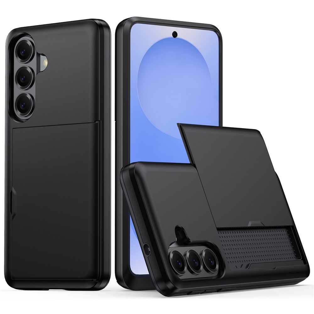 AMORUS ümbris liugkaardihoidikuga mudelile Samsung Galaxy S26 – must