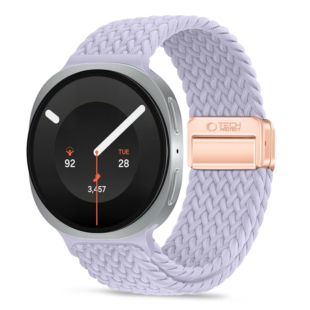 Tech-Protect NylonMag rihm mudelile Samsung Galaxy Watch 40/44/46 mm – lilla