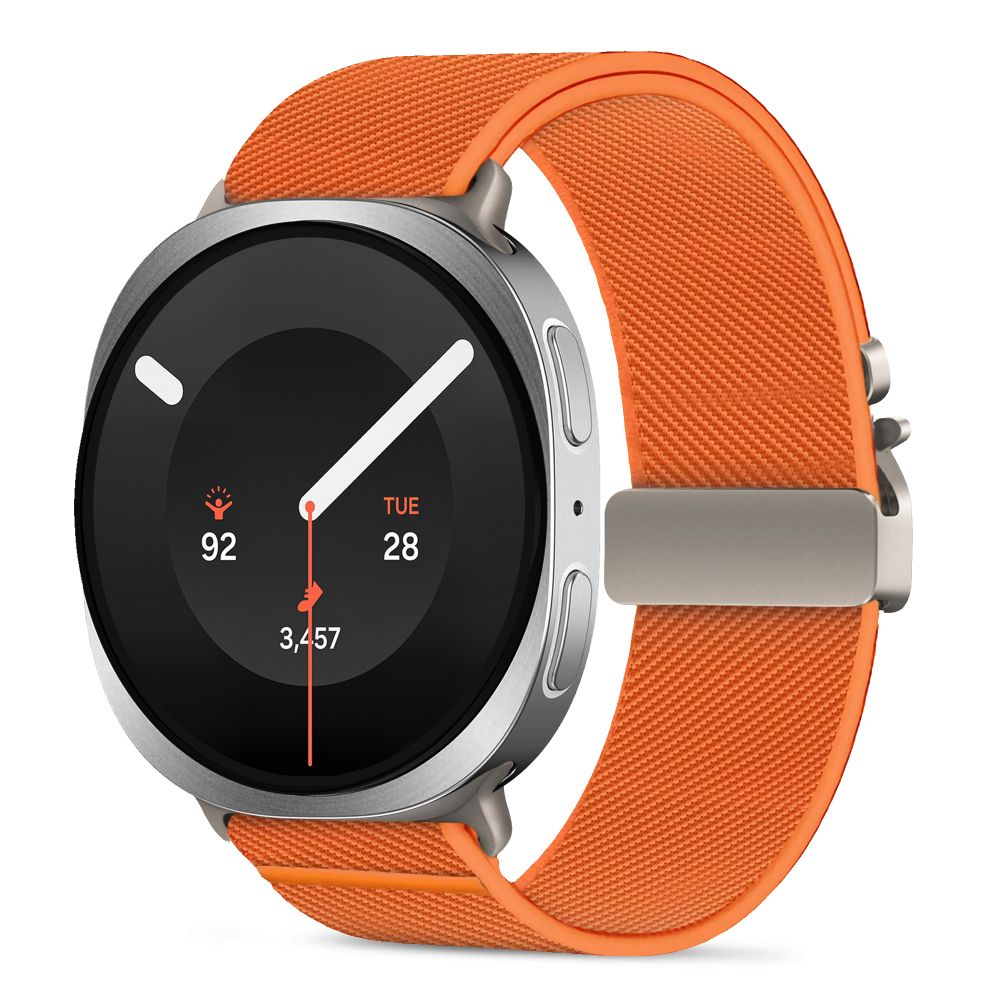 Tech-Protect Nylon Clasp rihm mudelile Samsung Galaxy Watch 40/44/46 mm – oranž