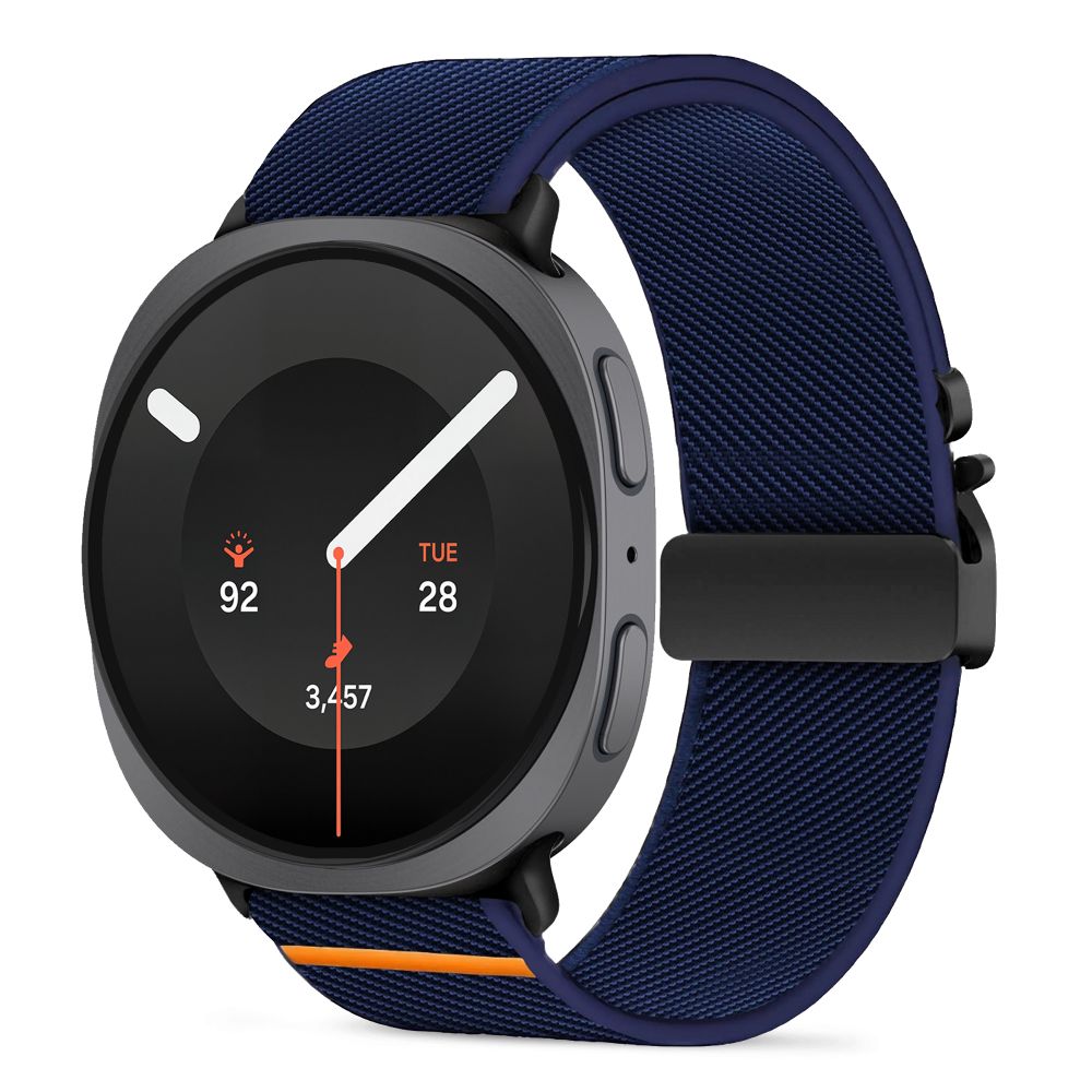 Tech-Protect Nylon Clasp rihm mudelile Samsung Galaxy Watch 40/44/46 mm – tumesinine