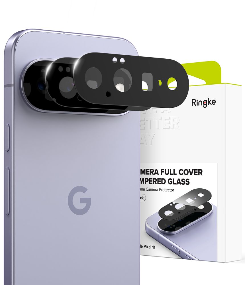 Ringke kaameraobjektiivide kaitse mudelile Google Pixel 11, 2 tk – must