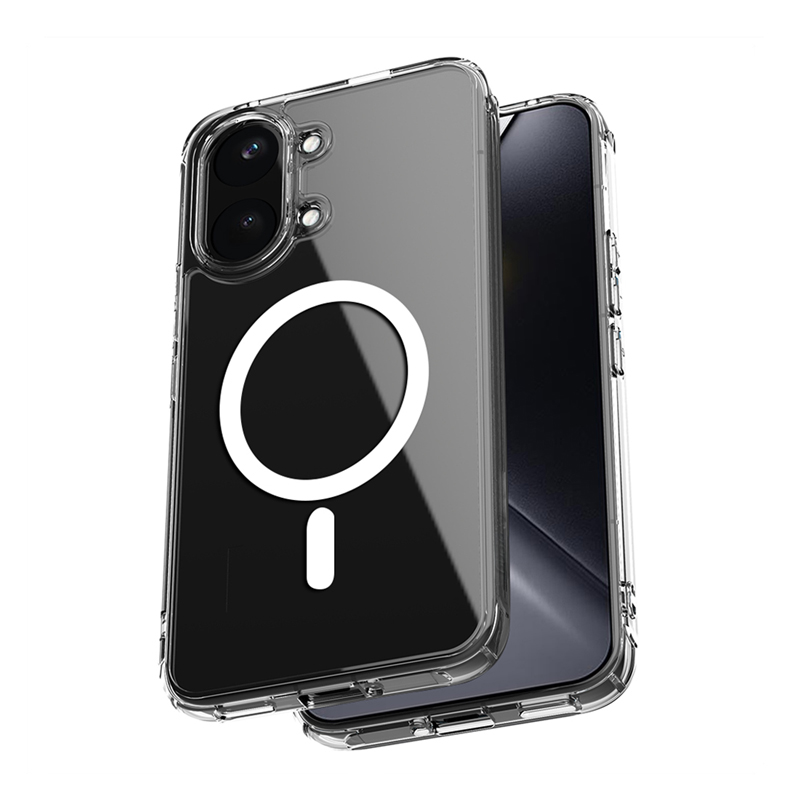 Crong Hybrid Clear Magnetic MagSafe ümbris seadmele Xiaomi POCO X8 Pro Max 5G, läbipaistev