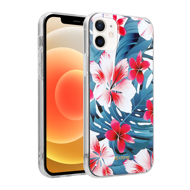 Crong Flower Pattern 03 ümbris seadmele iPhone 12 Mini