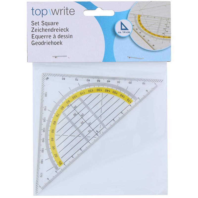 Topwrite 3-ühes geomeetriakolmnurk, 14 cm