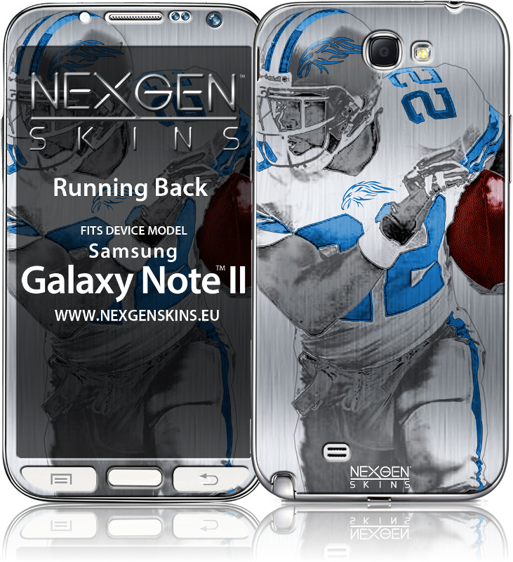 Nexgen dekoratiivne 3D-efektiga kleebis seadmele Samsung Galaxy Note 2, Running Back 3D
