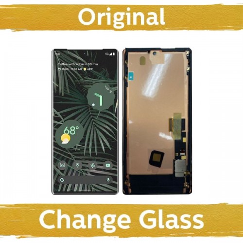 LCD Display Compatible With Google Pixel 6 Pro Black with Frame (Renewed: China)