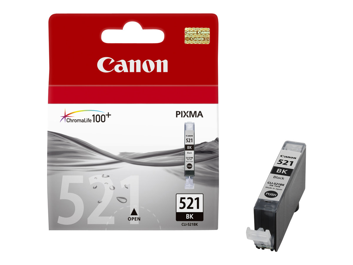 Canon CLI-521BK tindikassett, must