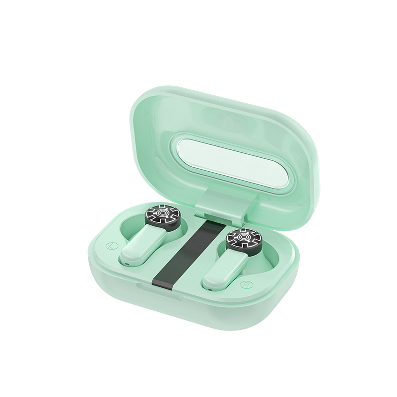 WEKOME VA06 Vanguard Series Bluetooth 5.2 TWS juhtmevabad kõrvaklapid laadimiskarbiga, rohelised