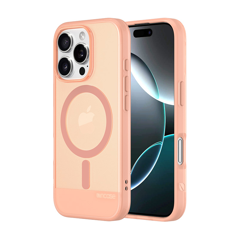 Incase Slim Case MagSafe'i toega ümbris iPhone 16 Pro-le, Blush Pink värvitoonis
