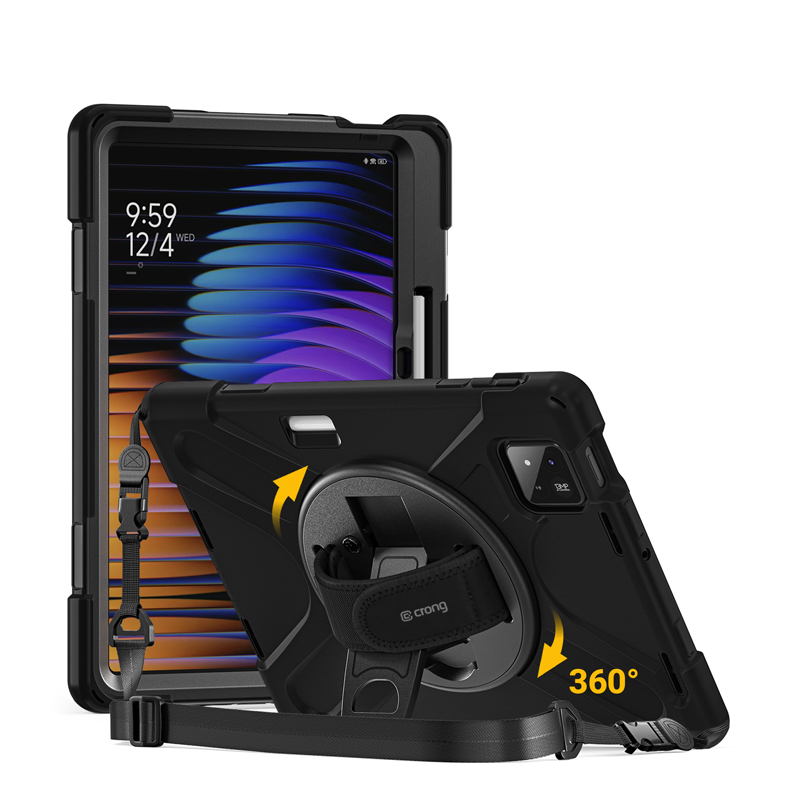 Crong Defender Plus – Rugged case for Xiaomi Pad 8 / 8 Pro / Pad 7 / 7 Pro 11.2" (Black)