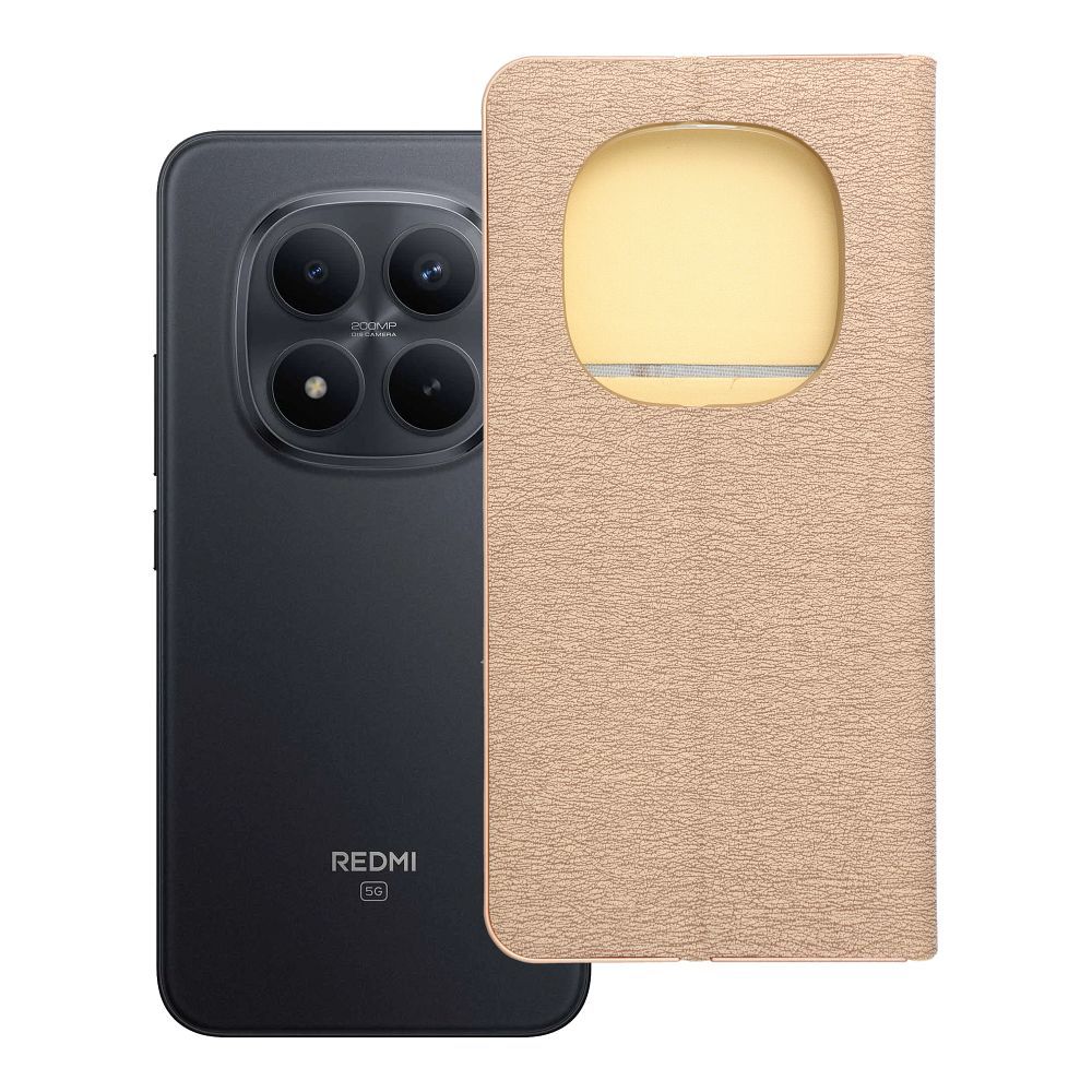 LUNA Book Gold ümbris Xiaomi Redmi Note 15 Pro Plus 5G jaoks, kuldne