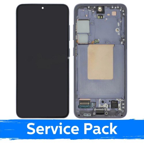 Samsung Galaxy S24 (S921) ekraan raami ja akuga, Marble Grey värvitoonis (Service Pack)