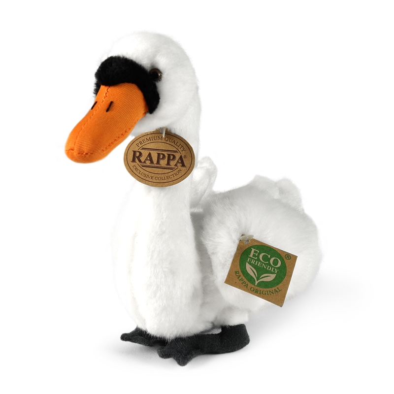 Rappa keskkonnahoidlik realistlik luige plüüslelu, 20 cm