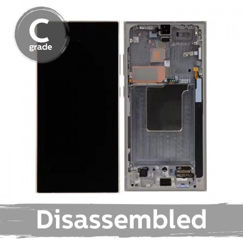 Samsung S928 S24 Ultra LCD-ekraan koos raamiga / titaanhall / (7.5/10 kasutatud)