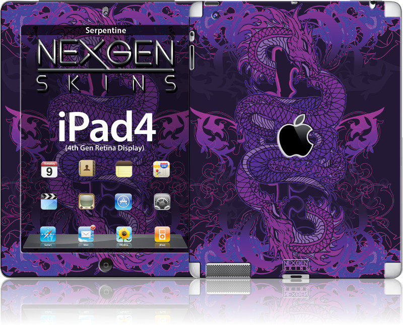 Декоративная наклейка Nexgen с 3D-эффектом для iPad 2/3/4, Serpentine 3D