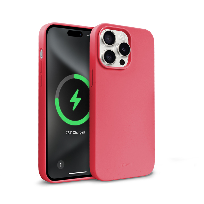 Crong Color Cover Magnetic MagSafe ümbris seadmele iPhone 15 Pro Max, roosa