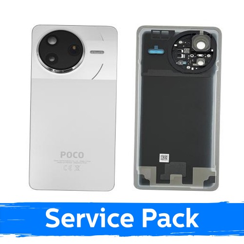 Back Cover Compatible With Xiaomi Poco F7 Pro 5G / Silver / (Service Pack)