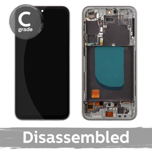 Samsung S711 S23 FE LCD-ekraan koos raamiga / grafiithall / (8/10 demonteeritud)