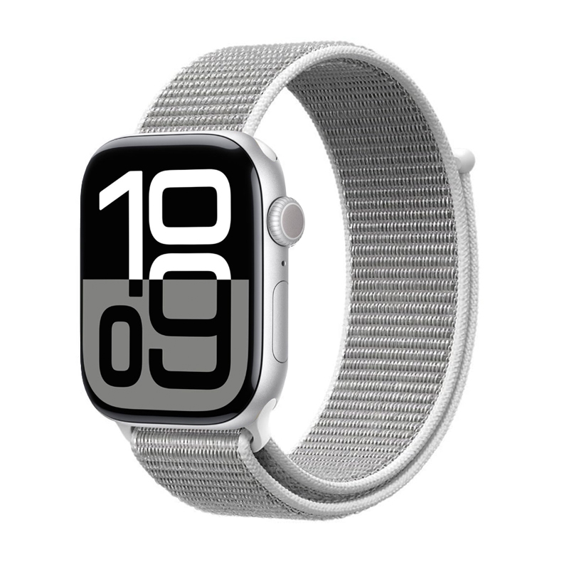 Crong Nylon Apple Watch spordirihm, 38/40/41/42 mm, hõbehall