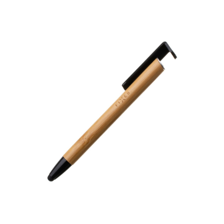 FIXED Pencil FIXPEN-BA – 3 ühes bambusest puutepliiats ja alus mahtuvuslikele ekraanidele
