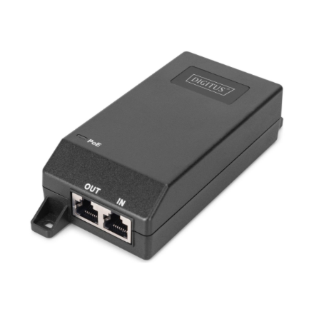 Digitus Gigabit Ethernet PoE+ toiteinjektor DN-95103-3, 802.3at, 30 W