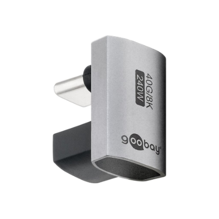 Goobay USB-C adapter 180°, U-kujuline, USB4, 74445