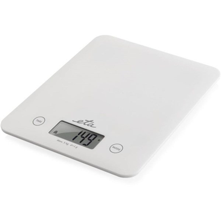 ETA Lori ETA277790000 – digitaalne köögikaal, kuni 5 kg, jaotus 1 g, LCD, valge