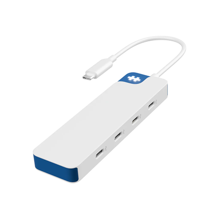 Hyper HyperDrive Flex HD5201BUGL – 4-pordine USB-C jaotur, valge/sinine