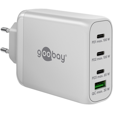 Goobay 65556 – 100 W mitme USB-C-pordiga PD-kiirlaadija