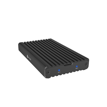 Raidsonic IB-2817M-C32 korpus 2x NVMe SSD jaoks, USB 3.2 Gen 2x2 Type-C ühendusega