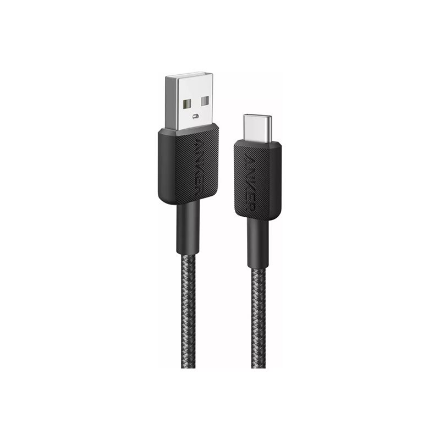 Anker 322 A81H6G11 – nailonist USB-A–USB-C-kaabel, must