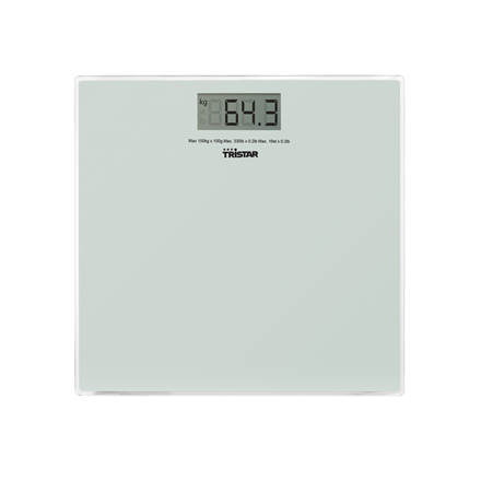 Tristar WG-2419 vannitoakaal, kuni 150 kg, täpsus 100 g, valge