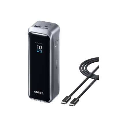 Anker Prime akupank 220W B2C, Must 20000 mAh USB-A, 2 x USB-C Must